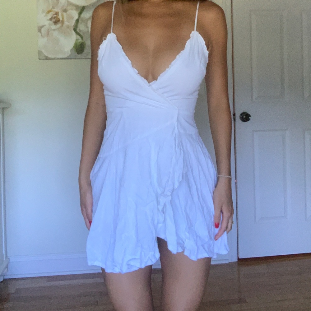 White Tulip Hem Sundress